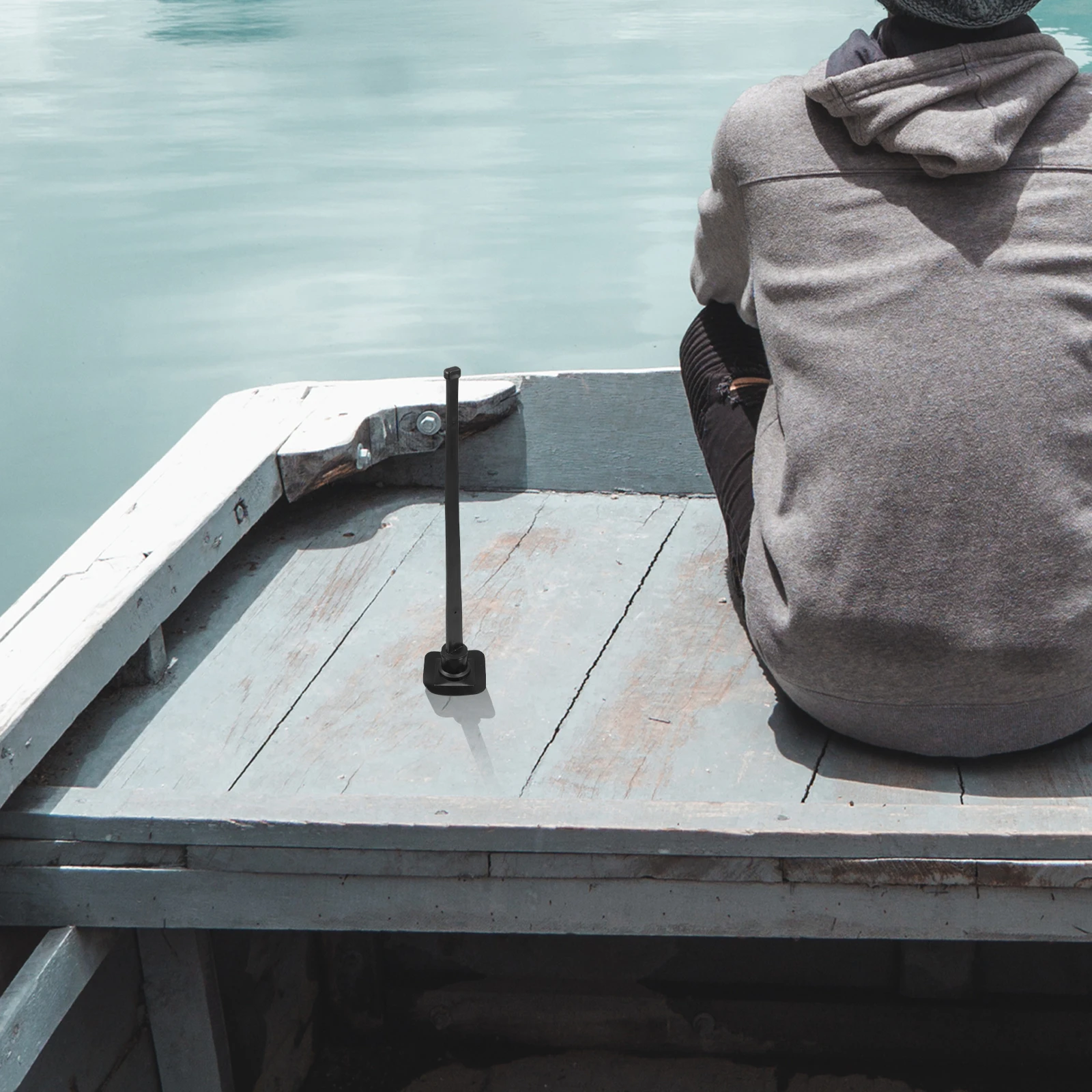 

Universal Marine Flagpole Base Multi-Use Boat Flag Mount Nylon Waterproof Flag Pole Holder Yacht Rail Ladder Stand Portable Easy