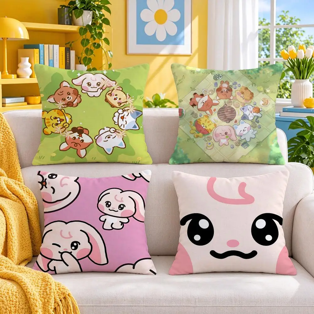 character BABY Dreamiez Cushion Cover Throw Pillow Short Plush Fresh Bright Cushion for Bedroom Sofa Ornament Present Gift