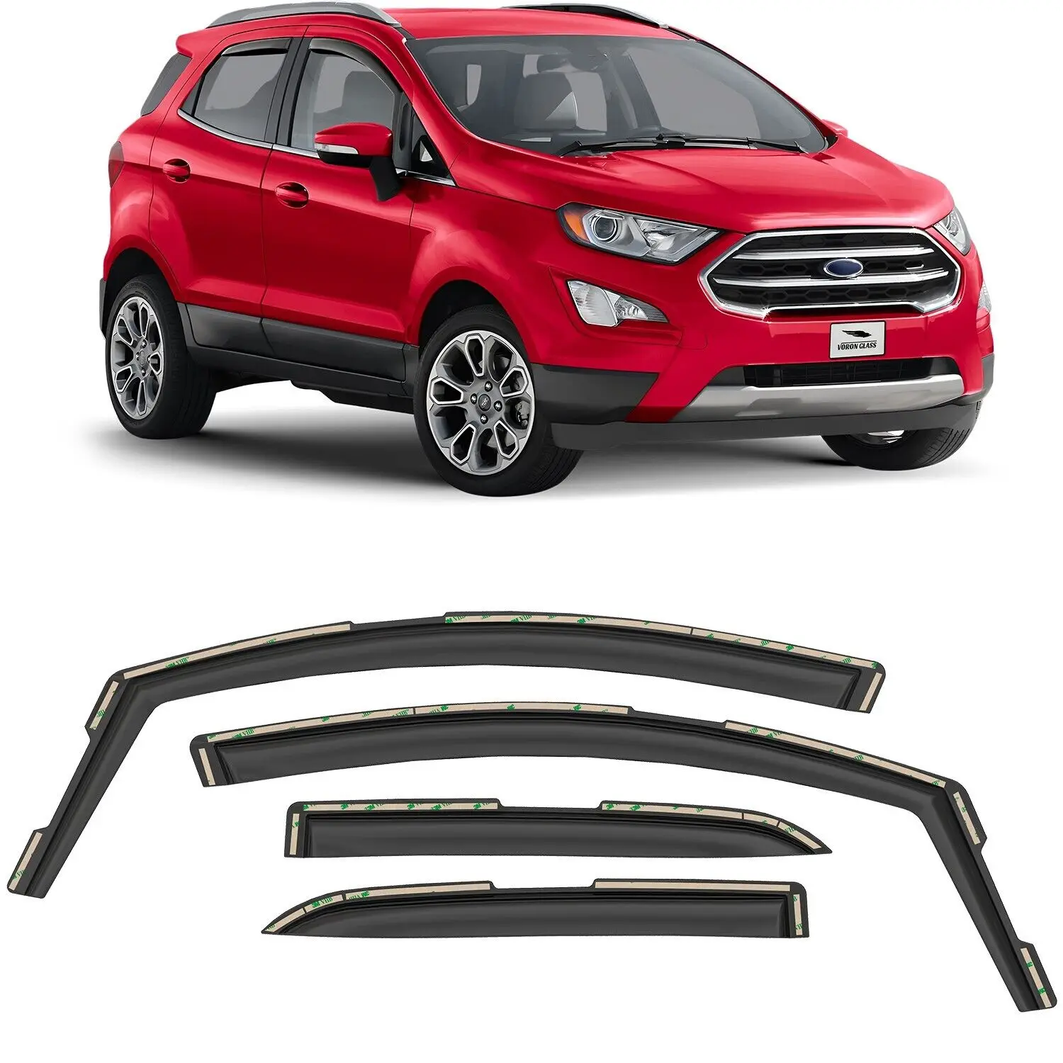 

Солнцезащитные козырьки US, ветрозащитные дождевики для 2018-2022 Ford EcoSport, автомобильные аксессуары, автомобильные аксессуары