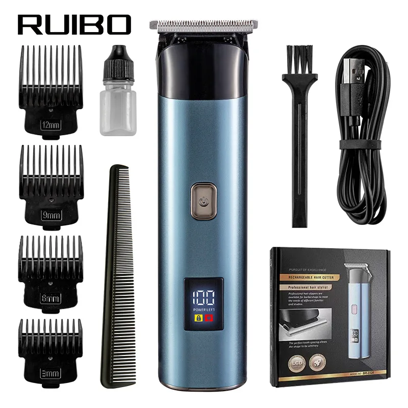 

youpin RUIBO Beard Trimmer for Men Rechargeable Electric Razor Cordless Hair Clippers Trimmers Set Waterproof Mens Shaving Kit
