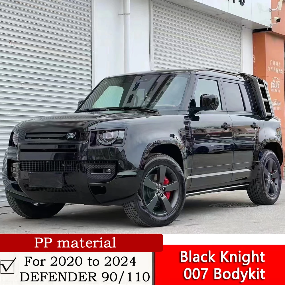 Land Rover Defender Black Knight 007 Bodykit Front And Rear Bumper Corner Wrap Fout Piece Set For 2020 to 2024 DEFENDER 90/110