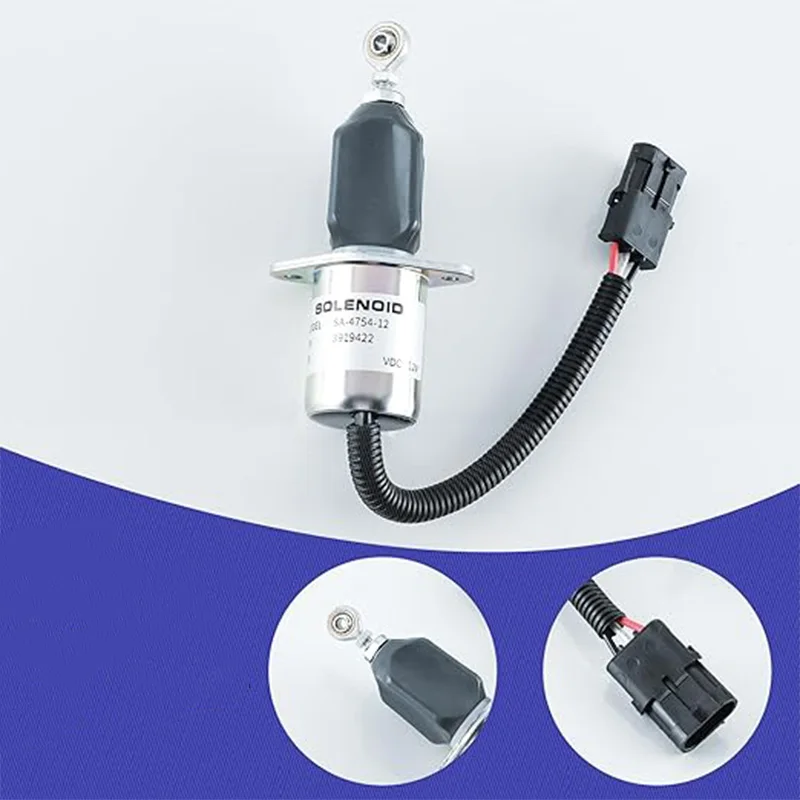 

129953-77803 Stop Solenoid for Hyundai Excavator 33HDLL Wheel Loader HL740-3 Fuel Shut Off Solenoid for Yanmar 129953-77803