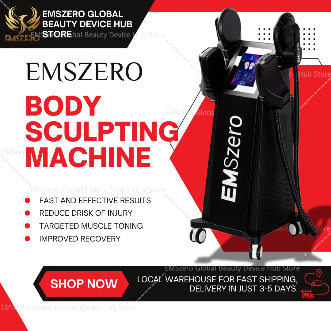 Professional EMSZero Body Sculpt Machine RF EMS Slimming Device for Muscle Stimulation Hiemt Fat Reduction Beauty Machine