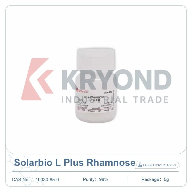 Solarbio G8560 L Rhamnose 98 Percent CAS 10030-85-0 Biochemical Reagent Carbohydrate Research Lab Testing 5g Powder Sample Use