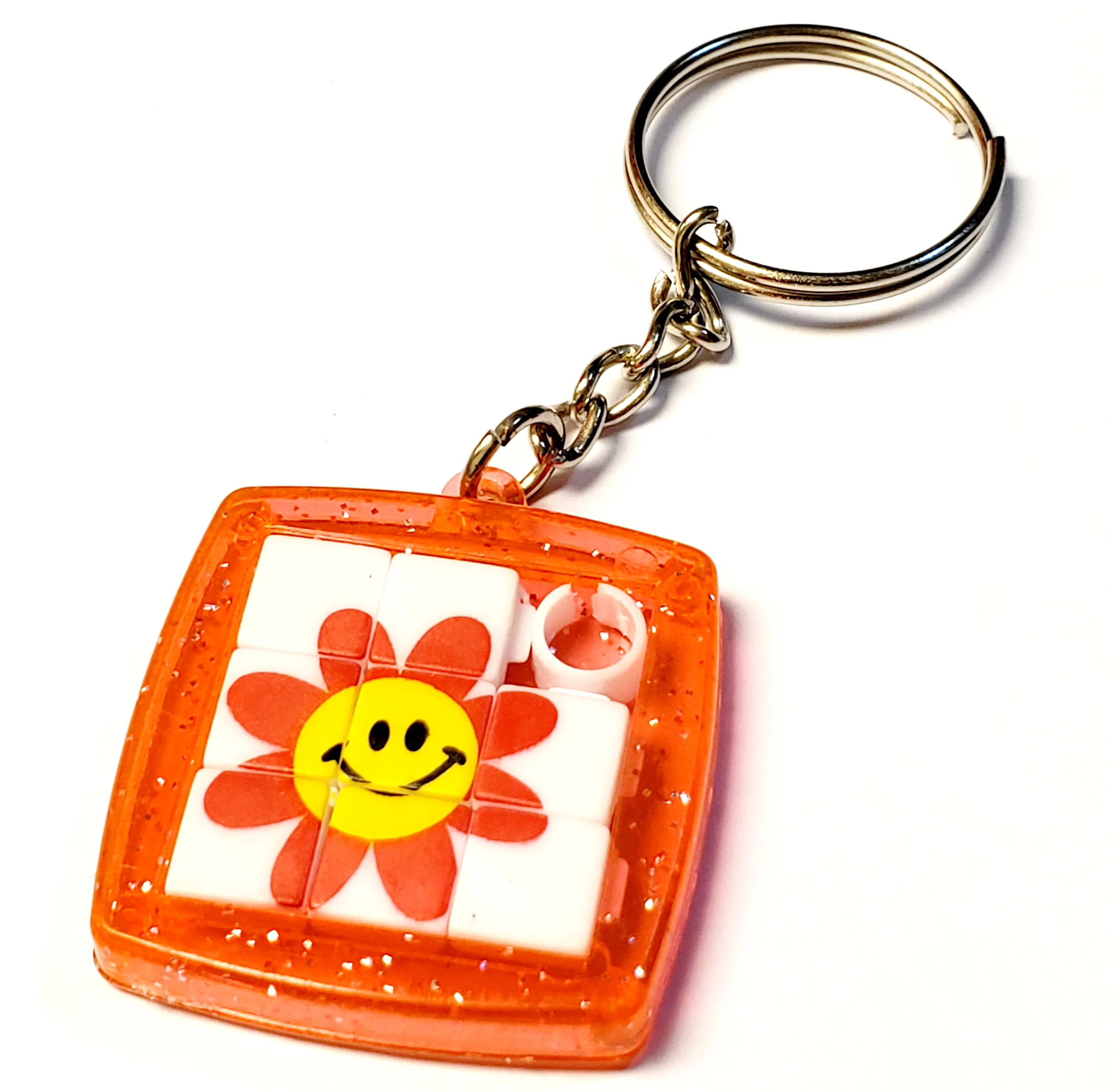 

12 pcs, 4.7cm, Creative Flower Slider Puzzle keychain, Classic Toy, Novelty, Birthday Party Favor, school Prize, Pinata filler