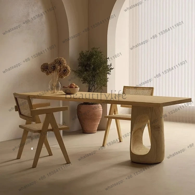 Solid Wood Large Board Table Acrylic Floating Dining Table Home Living Room Creative Desk Coffee Table