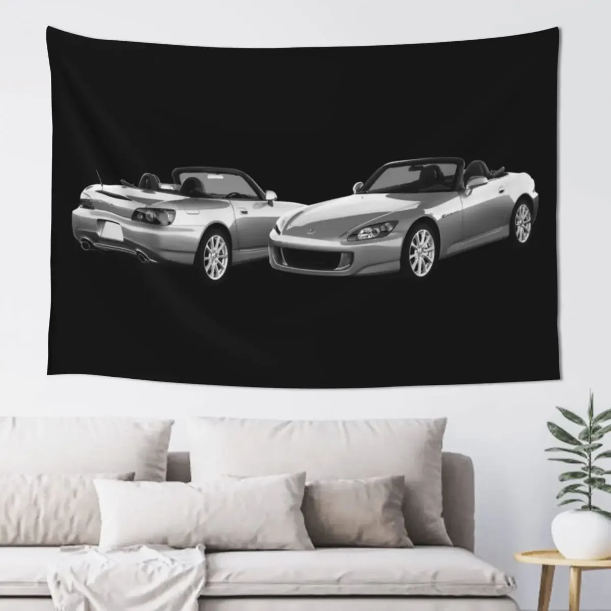 

S2000 BLACKWHITE Tapestry Bedroom Decor Aesthetic Decorative Paintings Room Decorations Aesthetics Tapestry