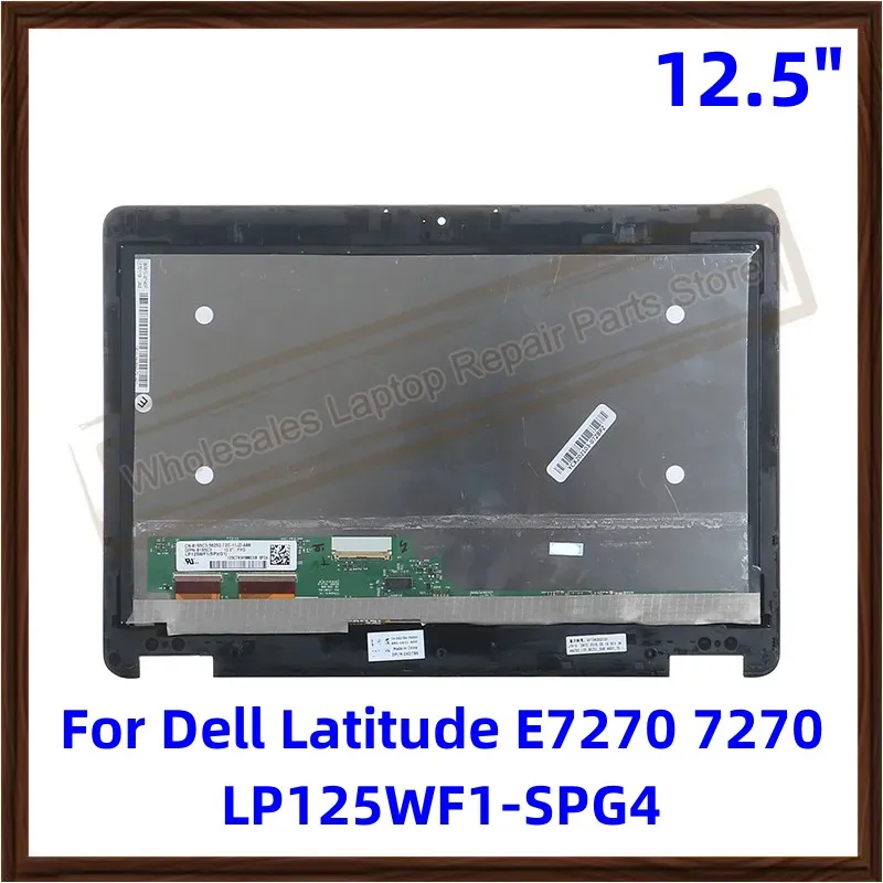 conjunto original da tela tactil do lcd dell latitude e7270 7270 fhd lp125wf1 spg4 039dcw lp125wf1 spg4 1920x1080 125 01