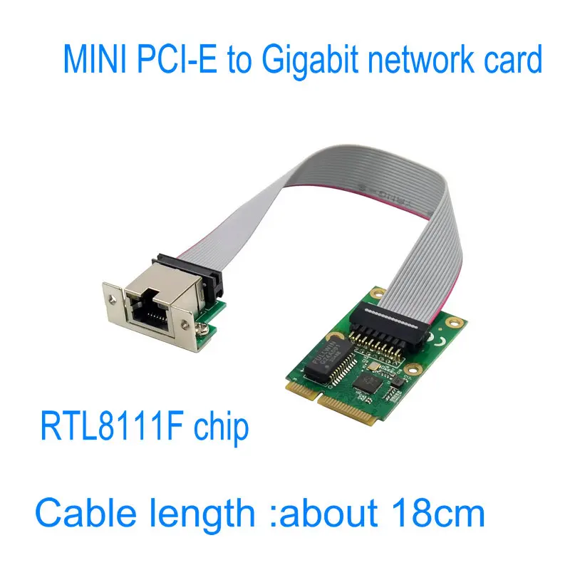 Sales promotion Network Cards Mini PCI-E Network Card 1000Mbps Gigabit Ethernet  NIC RJ45 LAN Adapter for Computer PC RTL8111F