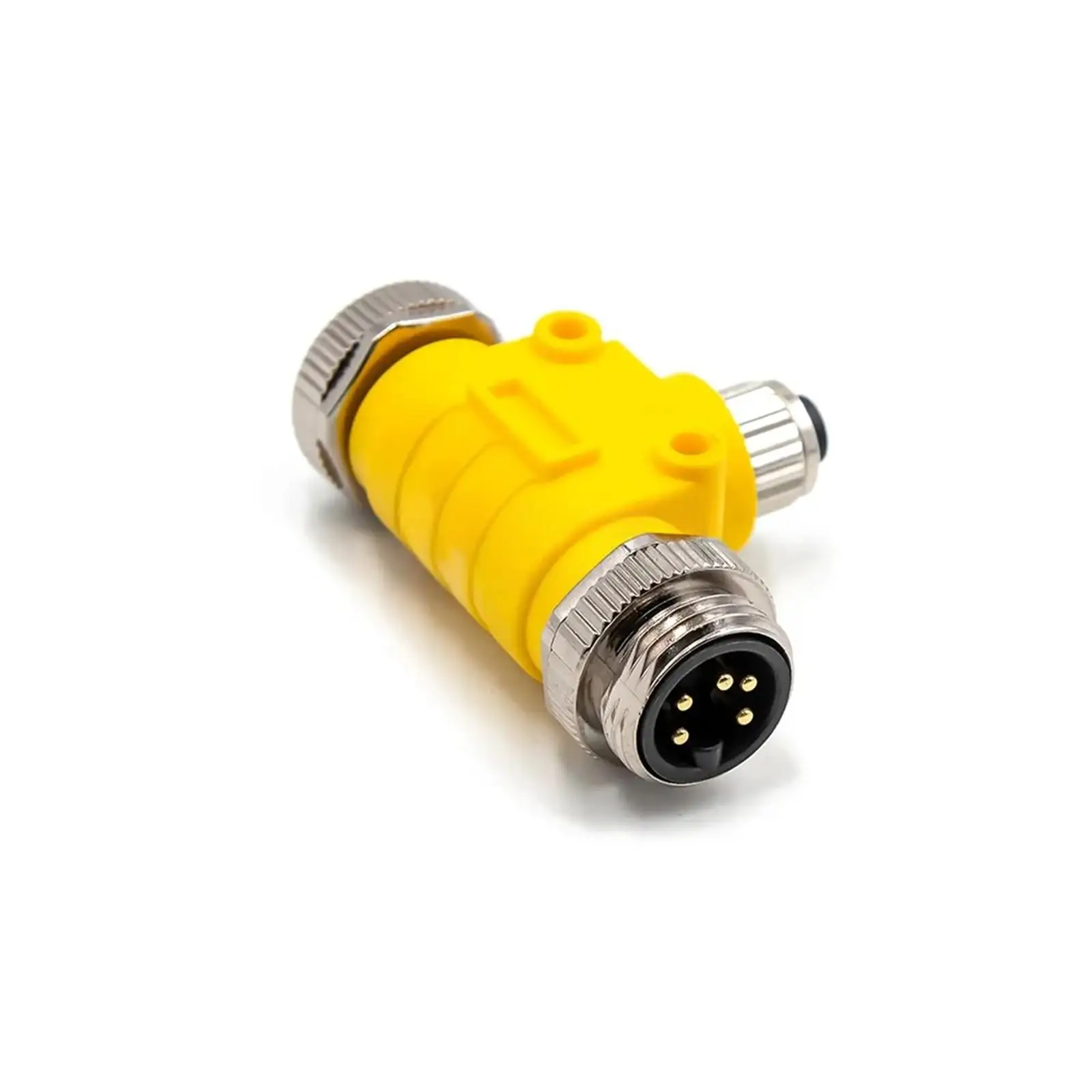 M12 5 Pin NMEA 2000 Compatible Tee Adapter M12 Female to 7/8 M/F A-Code T-Connector Marine  