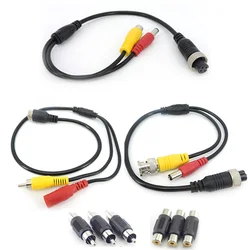 4Pin M12 GX12 Aviation Head Male/Female to RCA DC male Female connector Cable Plug cord Converter For Car Rear Camera Monitor s1