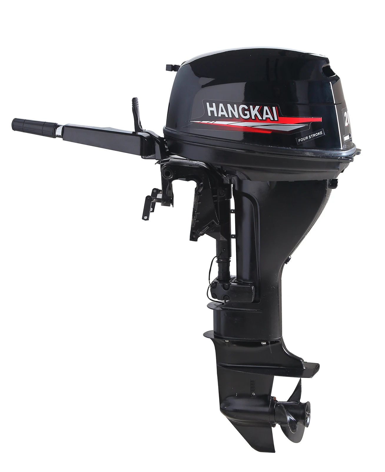 

Hangkai 4 stroke 20hp Barca Accessori Outboard Engine Manul Start or Electric Start Like Mercury Outboard Boat Engine