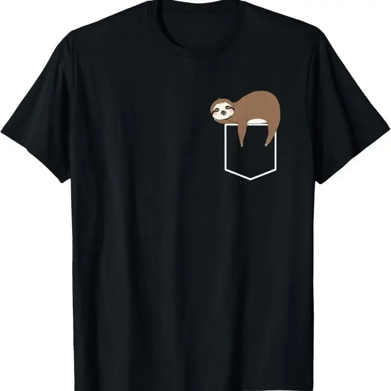 Chillin Sloth Pocket Funny Napping On Your T Shirt
