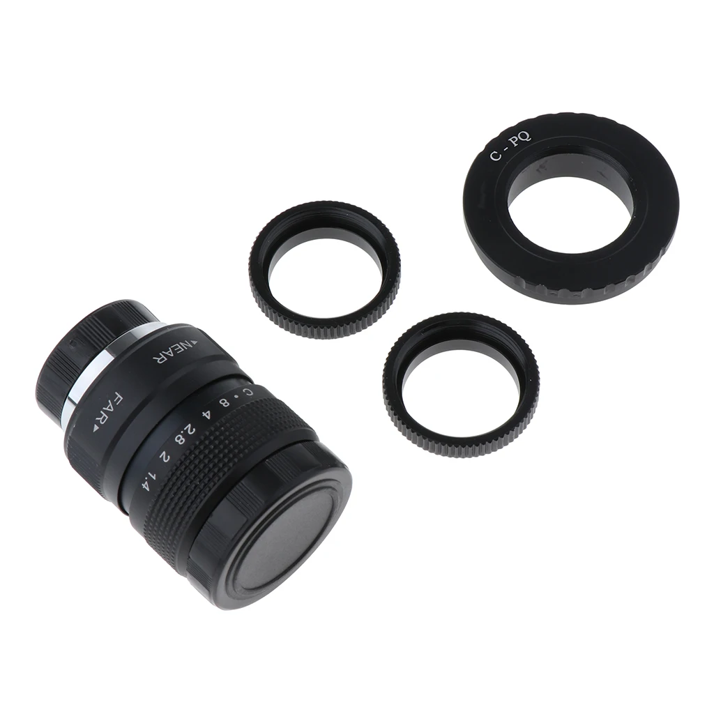 

25mm .4 CCTV Lens+C Mount Adapter+2 Rings for Q Camera