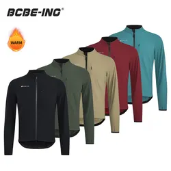 BCBE-ING Men Cycling Jacket Winter Thermal Fleece Inside Bicycle Jackets For Man Warm Bike Windbreaker Chaqueta Ciclismo Hombre