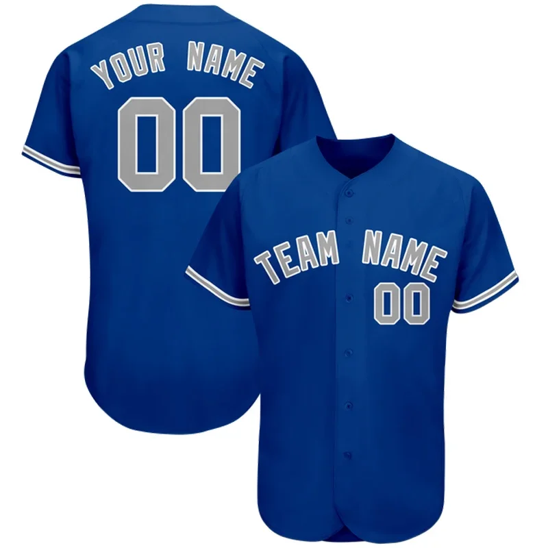 

Custom Blue Series Baseball Jersey Shirt Printed or Men and Women Shirt Casual Shirts Sportswear Hiphop Tops