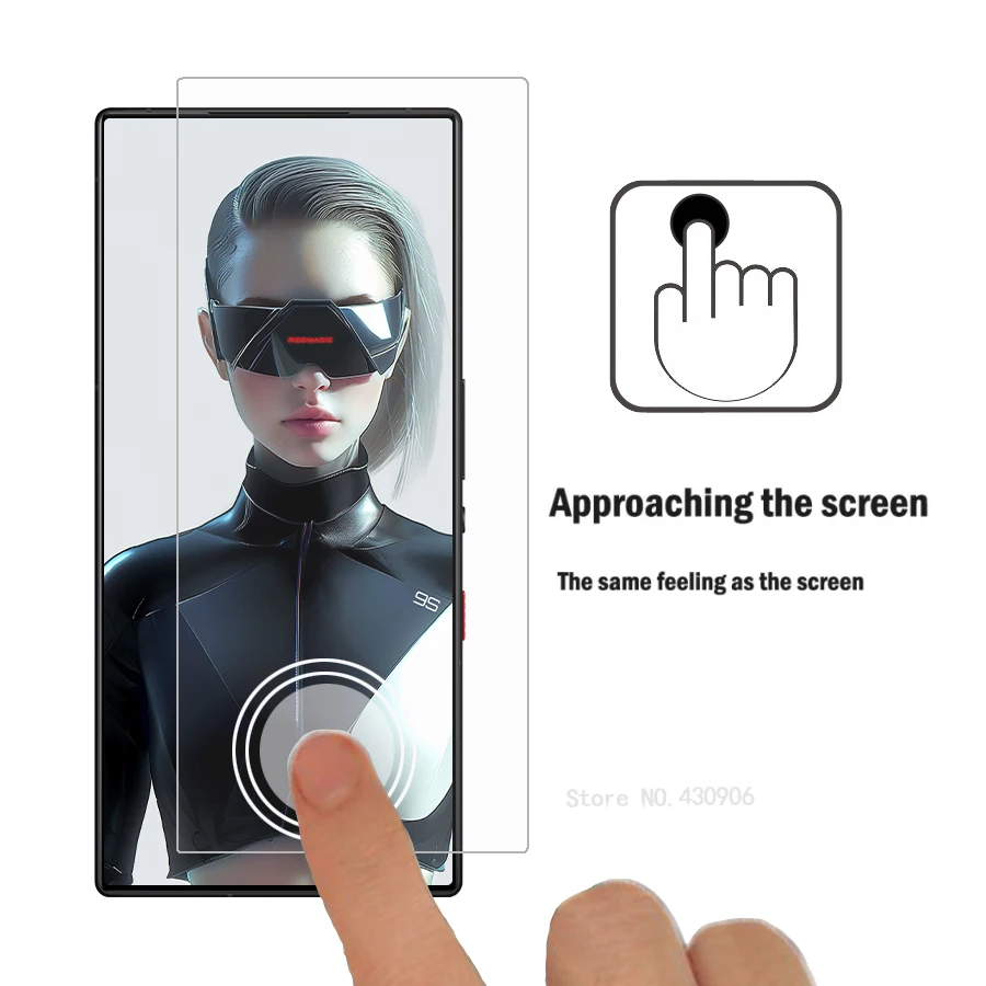 3 Piece For Nubia Red magic 9 Pro Screen Protector Coverage For Red Magic 9 Pro Transparent Tempered Glass Film edge 9H