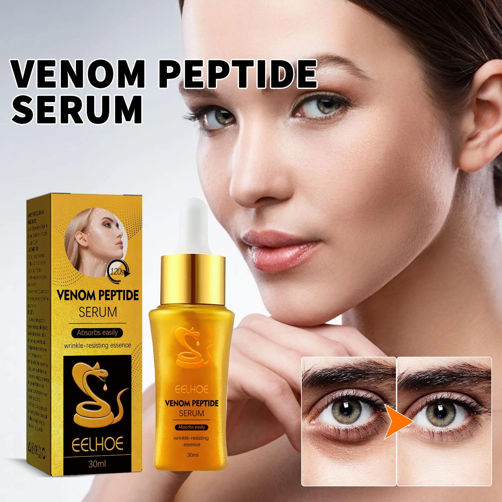 

EELHOE Desalination Eye Fine Line Essence Антивозрастное право Подтяжка и увлажнение кожи лица