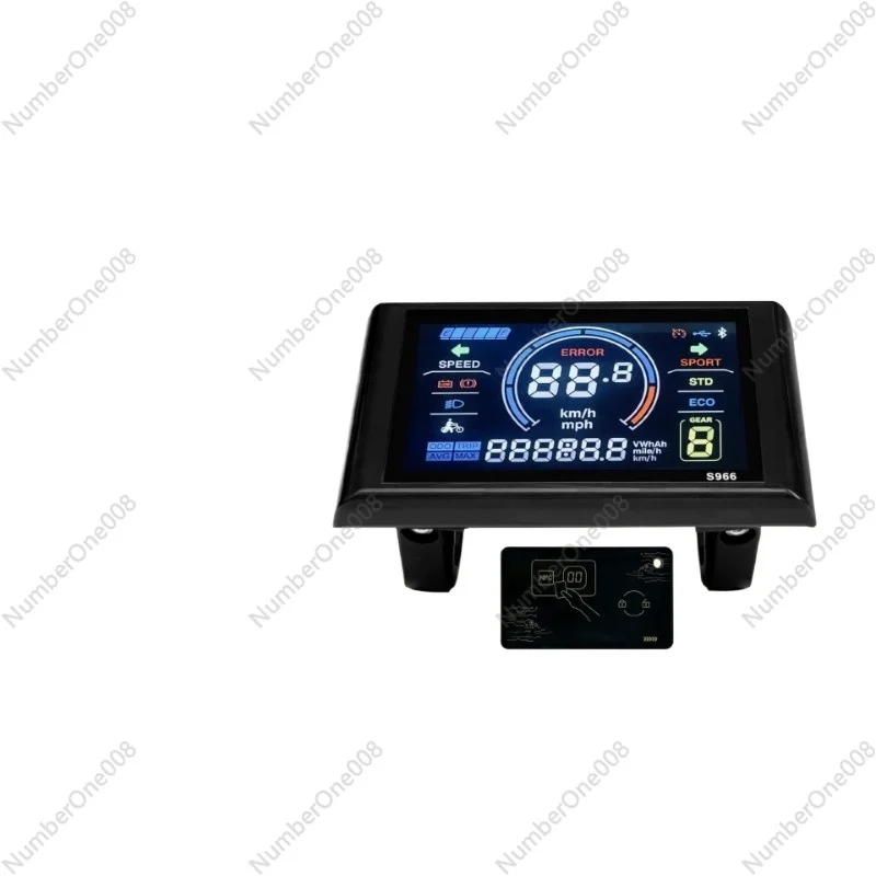 

Mountain bike lithium battery accessories LCD-S966 intelligent color screen instrument with NFC function/SM connector