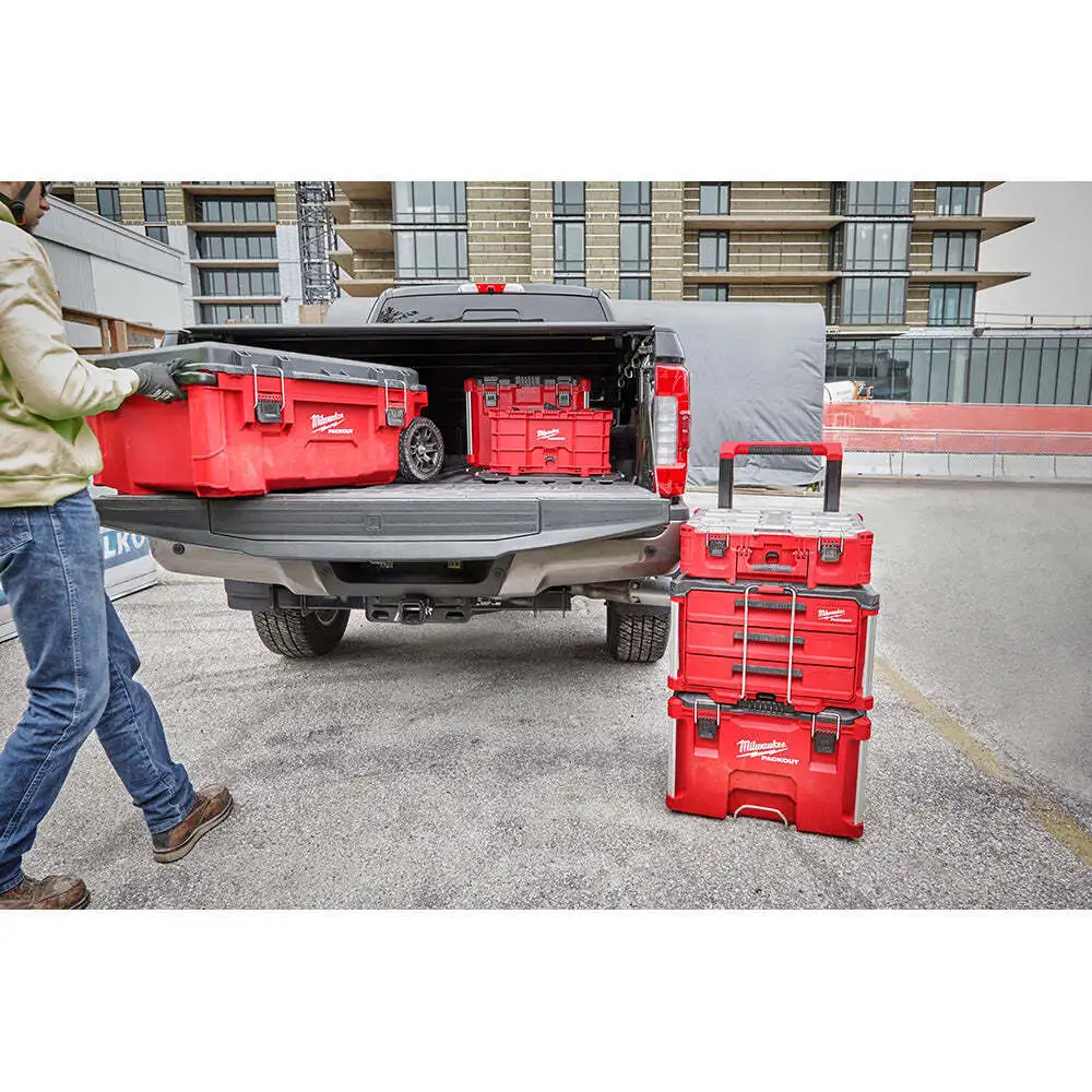 Milwaukee 48-22-8443 Packout 3 Drawer Durable Tool Box with 50lbs Capacity-