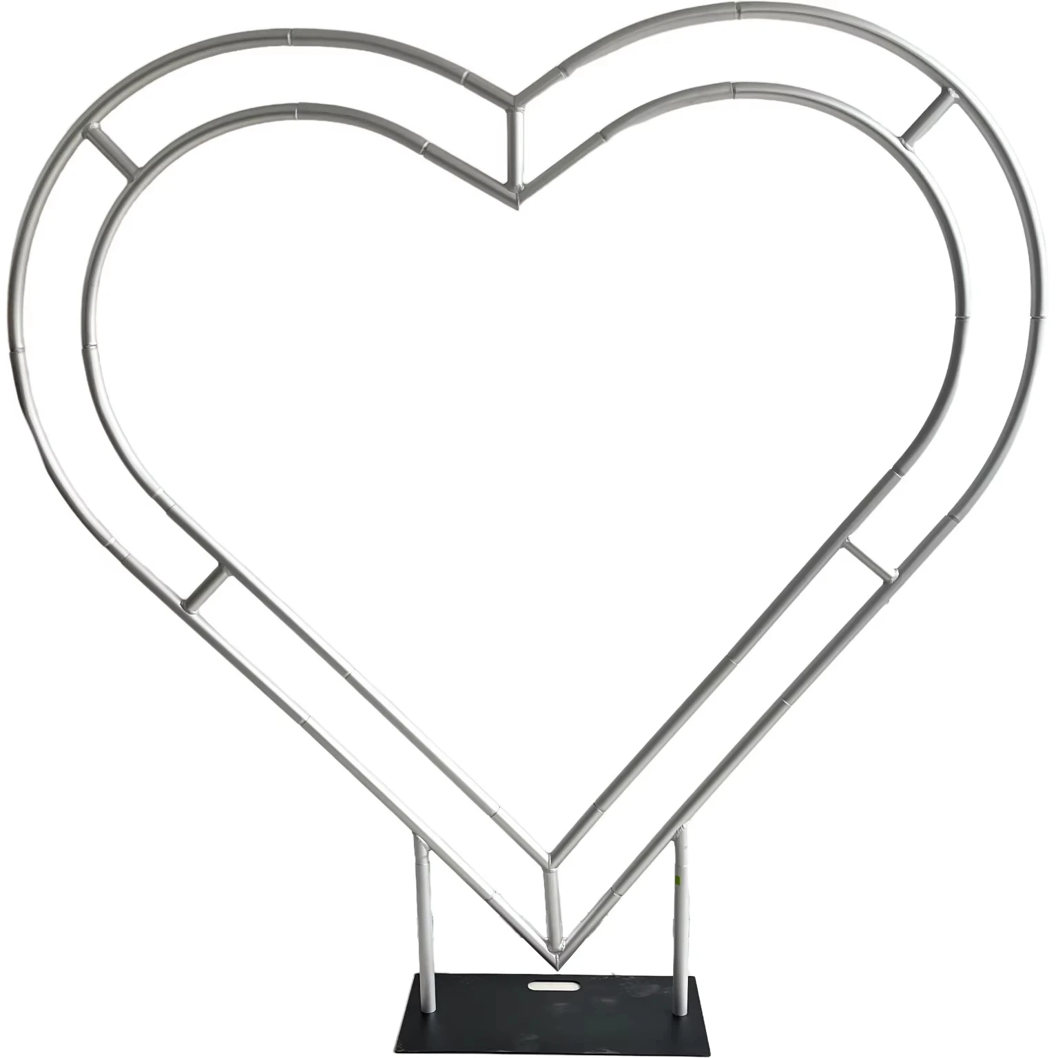 Aluminum Material Heart-Shaped Arch Wedding Backdrop Stand with Folding Design Height Customized Size Option