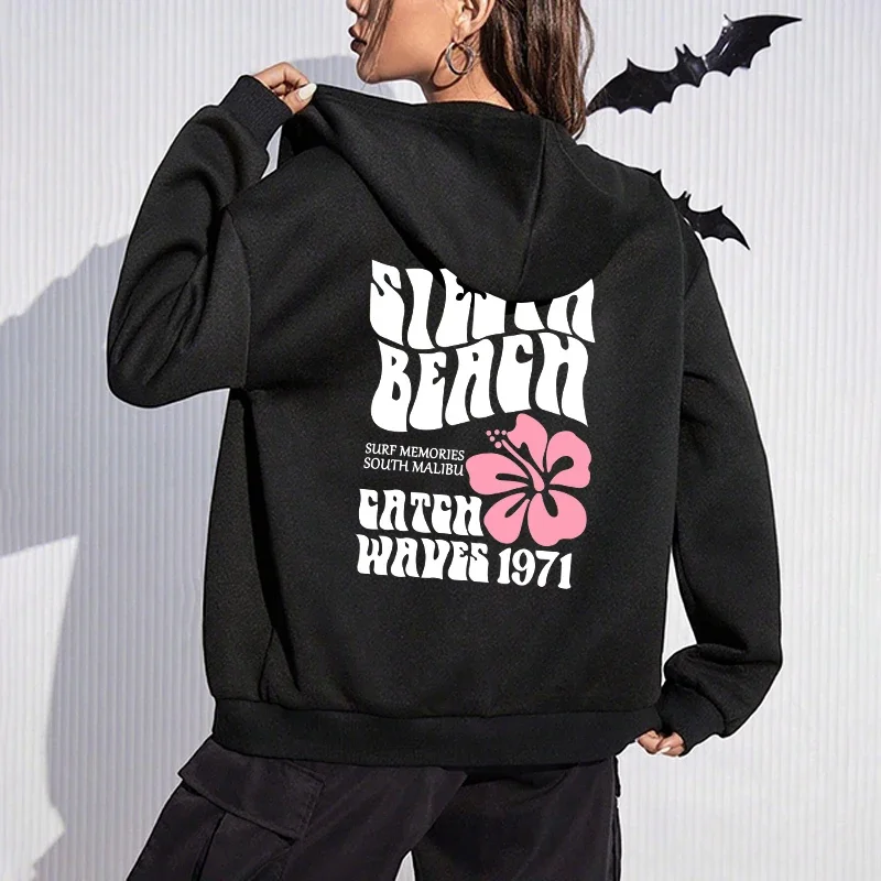 Modischer, lässiger, lockerer Herbst-Winter-Damen-Reißverschluss-Cardigan mit Kapuze, hochwertiger, beliebter Jogging-Sportmantel für Damen. – Detail 5