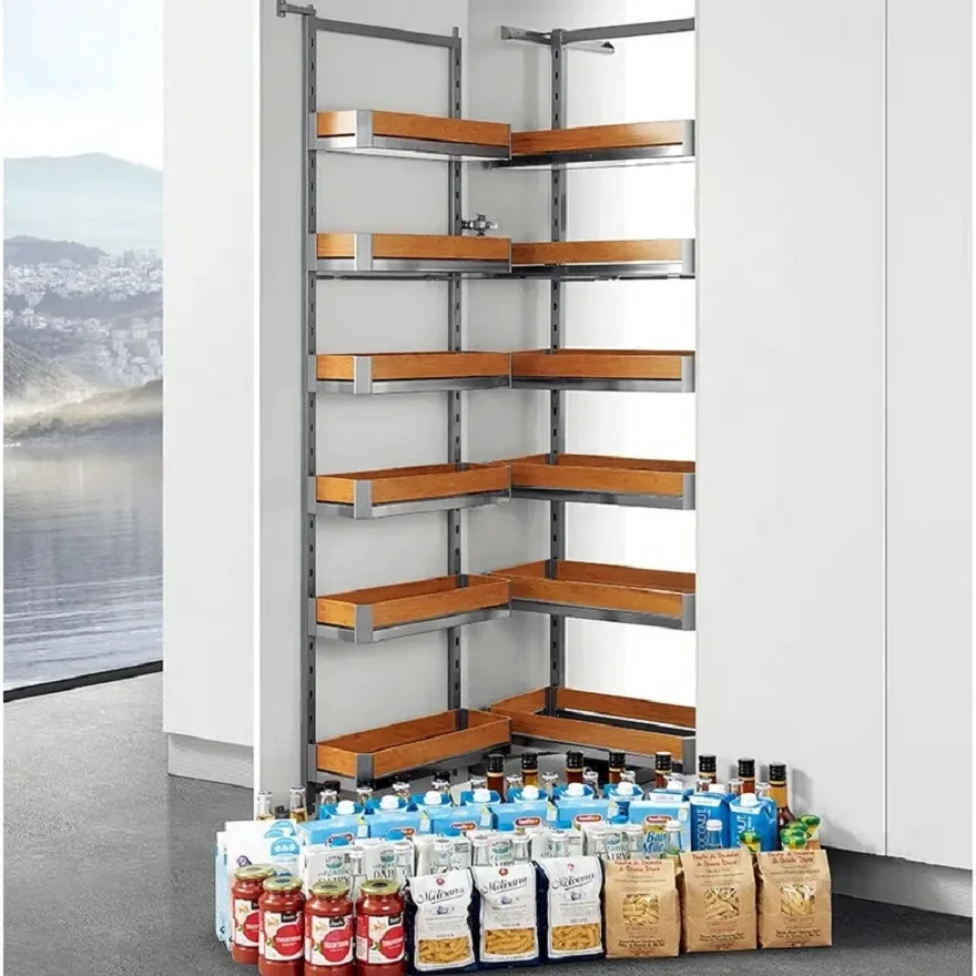 Pull Out Tall Larder Unit Pantry Organizer Pantry Organizer Units Storage Soft Close Pantry Organizer