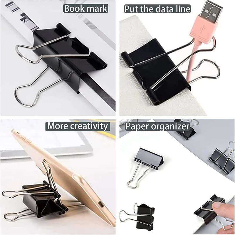 Top-Big Binder Clips 2.4 Inch (36 Pack), Upgrade Giant Binder Clips Big Paper Clips Clamp For Office