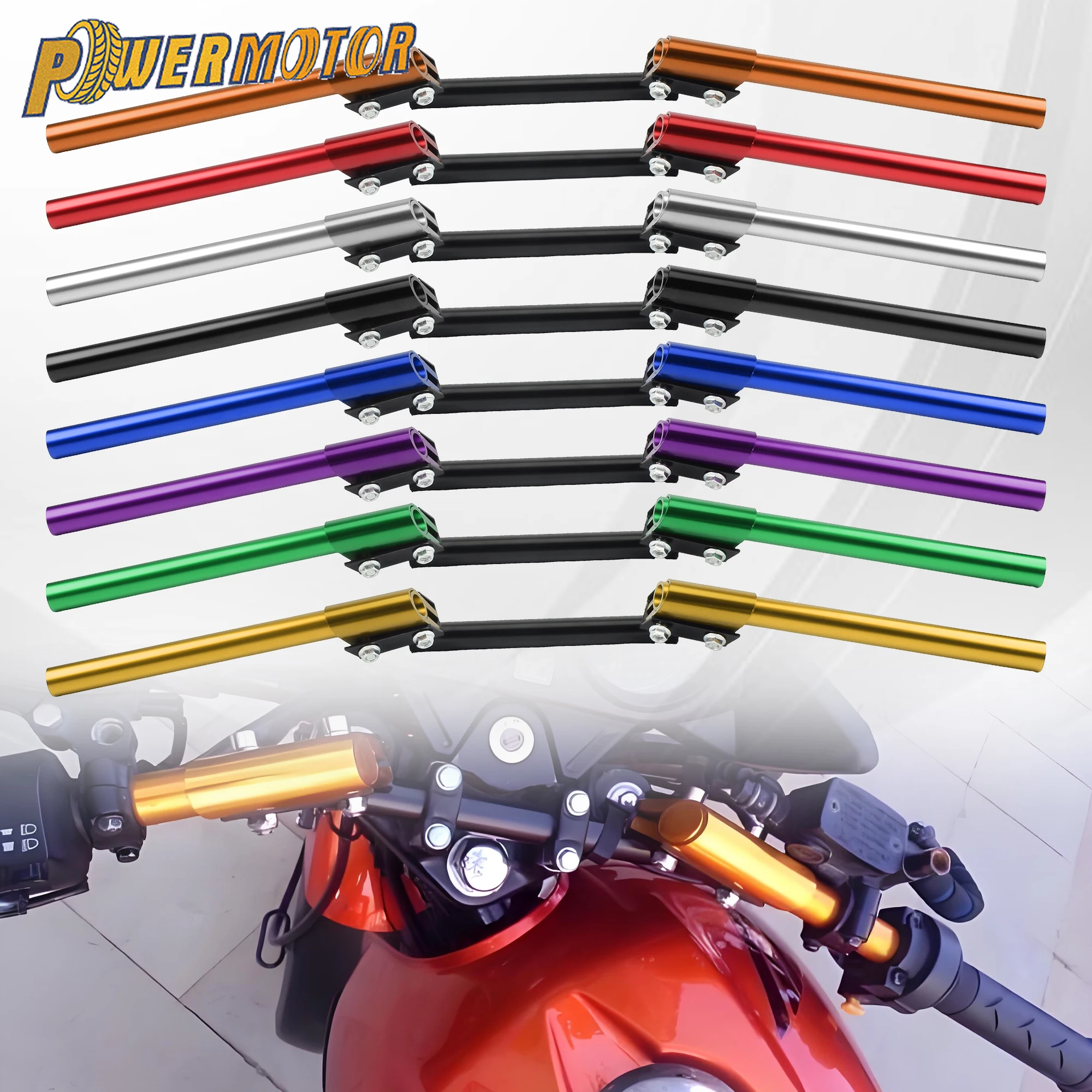 

Universal Motorcycle Adjustable Cross Bar Reinforcement Handlebar Balance Bar Modification Motocross Scooters Moped Accessories