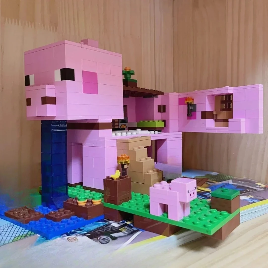 ピギーハウス ビルディングブロックセット 21170 レゴエッド粒子と互換性あり クリスマスギフトに最適