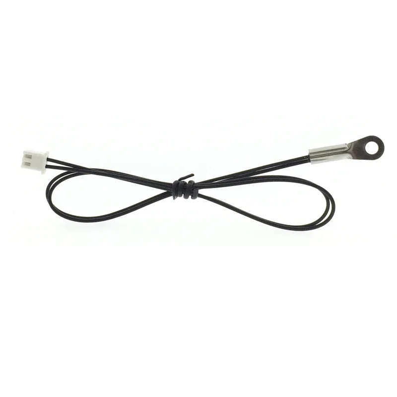 10PCS M4 NTC Thermistor 10K B3950 Surface Fixed  Probe  High Temperature Wire 24AWG Long 30CM XH2.54- 2P Plug