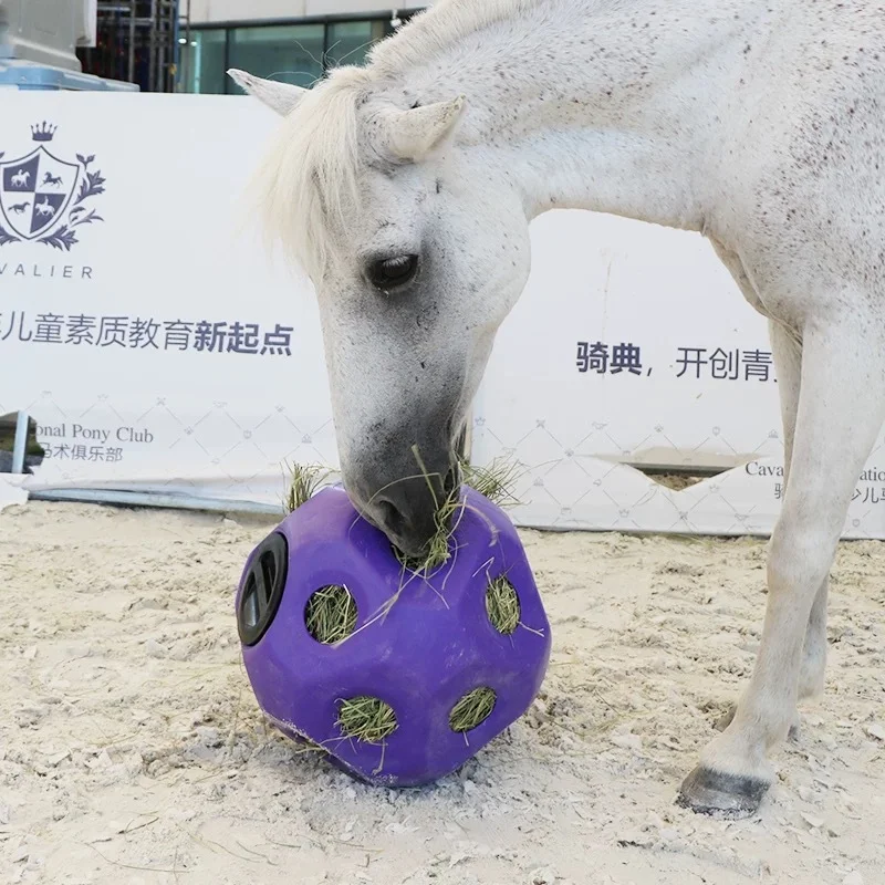 2025 معدات الماشية كرة تغذية للعب القش المعالجة للحصان كرة تغذية الحصان البلاستيكية #6
