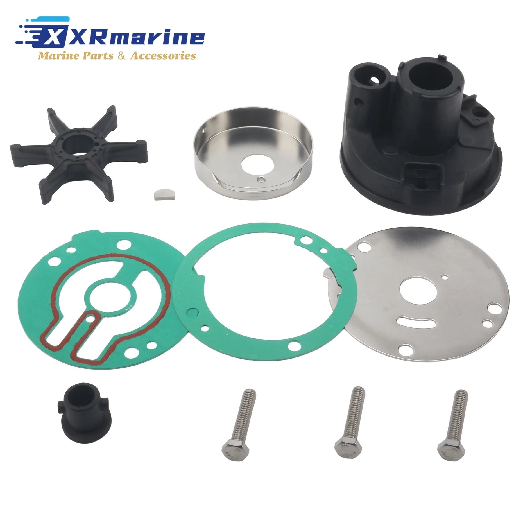 

47-42431M Outboard Water Pump Impeller Service Kit for Mercury 20 To 30 HP Engines 47-84829M 47-97793M 47-81242M 18-3426 18-3427