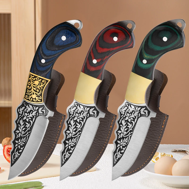 

Sharp Fruit Vegetable Knife Small Steak Bread Paring Knives, Cutting Tools, Thickened Blade Stainless Steel Meat Fish Cleaver