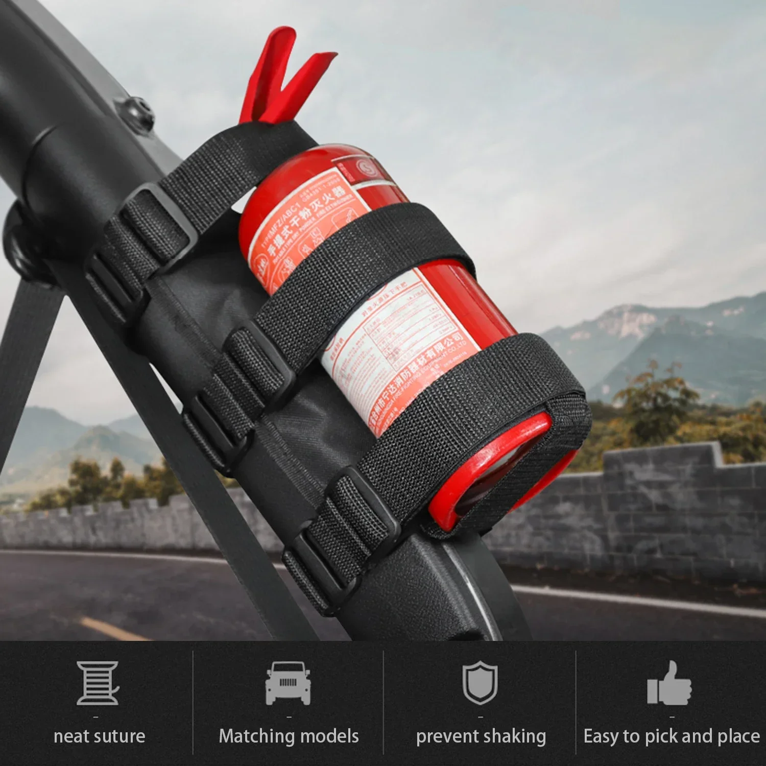 Auto Rolbeugel Brandblusser Houder Grote Maat Voor Jeep Wrangler TJ JK JL 1997-2018 presa Taq JL Itt Testa Auto Accessoires