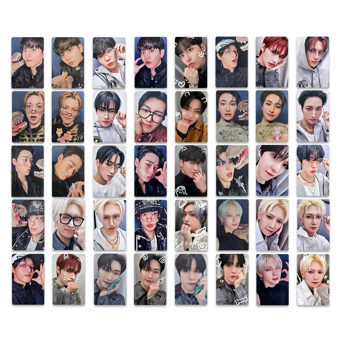 ATEEZ Character Props GOLDEN HOUR 4 Single Person Photocard 5Pcs/Set High Quality Double Sided Printing LOMO Card SAN MINGI Gift