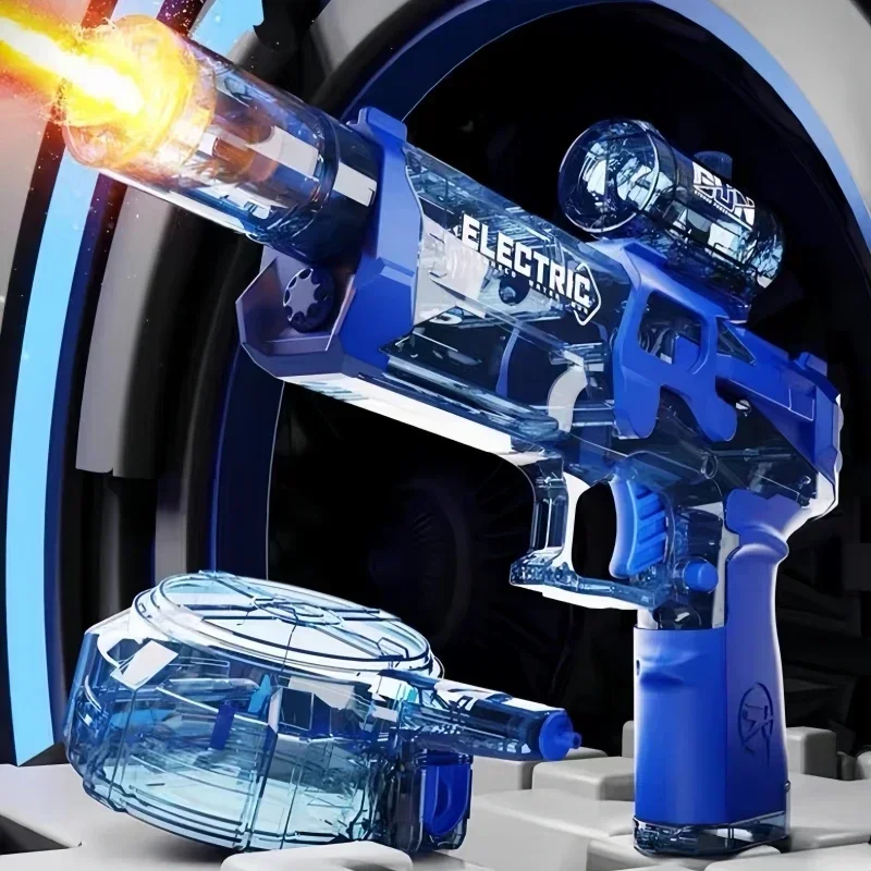 Bursts elektryczny pistolet na wodę symulowany płomień wysokociśnieniowe automatyczne wodne bojówki letnia plaża na świeżym powietrzu walka w