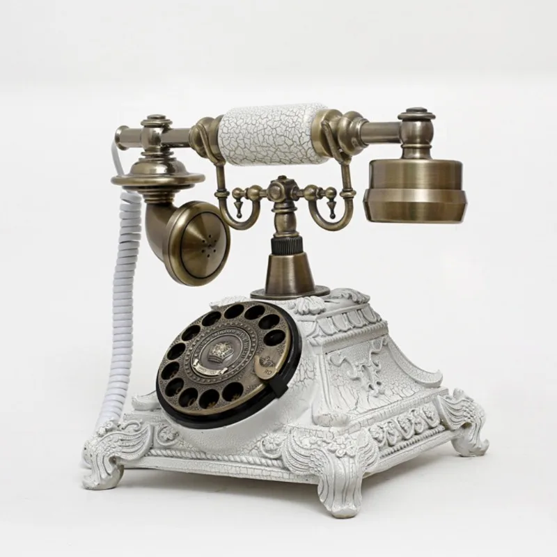 Unique Boutique Retro Telephone Set with Rotating Turntable Vintage