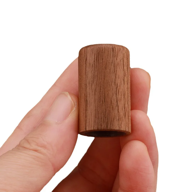 10 مللي زجاجة رذاذ زجاجية موزع زجاجات مع غطاء خشبي السفر إعادة الملء عينة الجوز غطاء حاوية رذاذ عطر فارغة