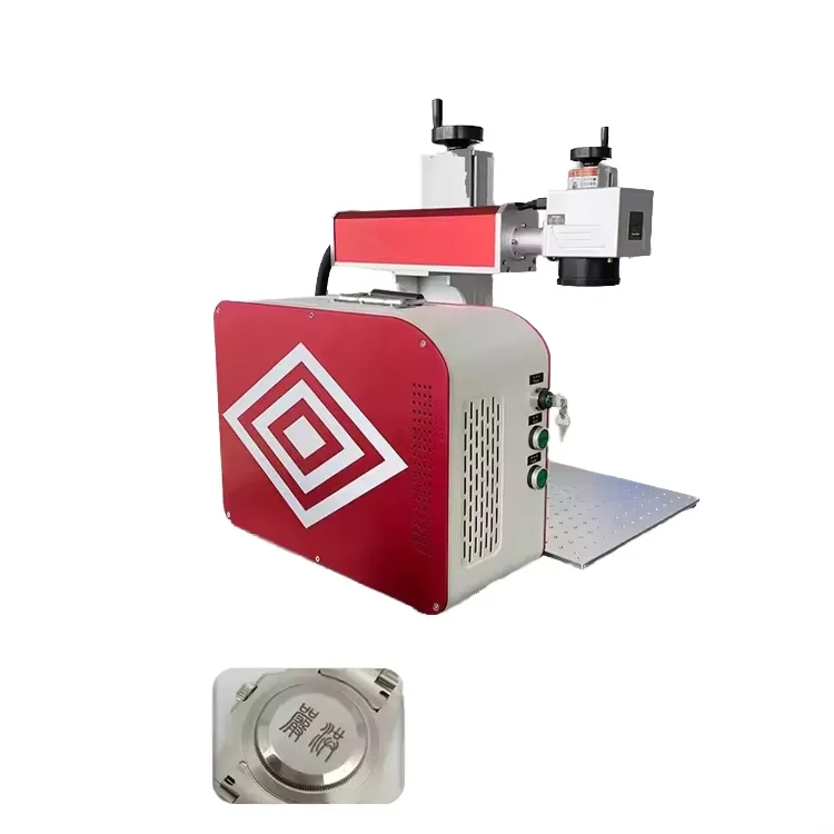 ماكينة وضع علامات سطح المكتب بقدرة 50 وات سهلة التشغيل، نقش ثلاثي الأبعاد أوتوماتيكي بالكامل للمجوهرات الذهبية والفضية والخشب الرقائقي المعدني والمطاطي والخشب الرقائقي #1