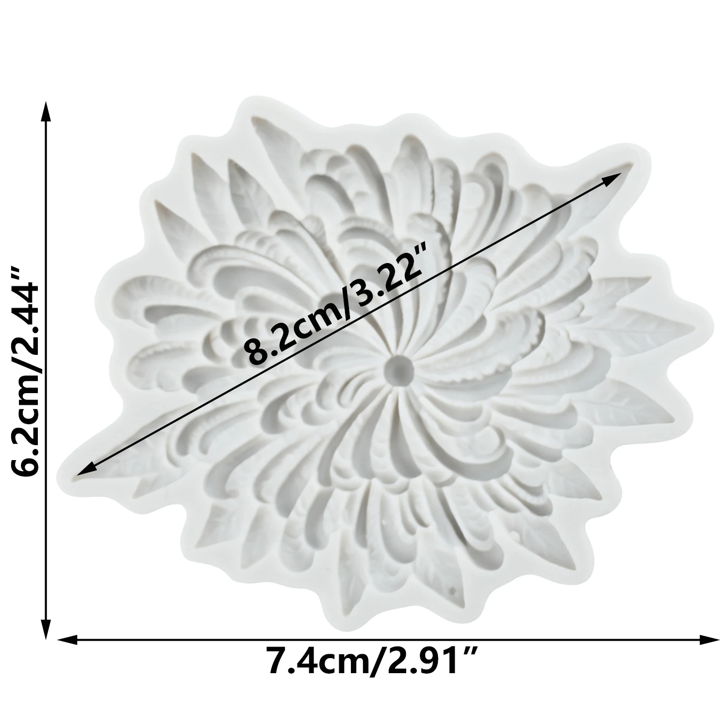Flower Silicone Molds Daisy Flower Fondant Cake Decorating Tools Cupcake Topper Candy Craft Gum Paste Polymer Clay