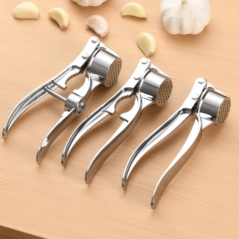 Thickened Zinc Alloy Manual Garlic Press Ginger Paste Maker Household Fruit Vegetable Kitchen Gadgets and Accessories