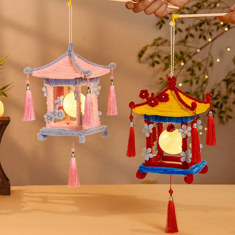 2026 Jaar Van Het Paard Nieuwe Lichtgevende Lantaarn Decoratie Rekwisieten Speelgoed Kinderen Handgemaakte Diy Materiaal Pakket Oude Stijl Lantaarns