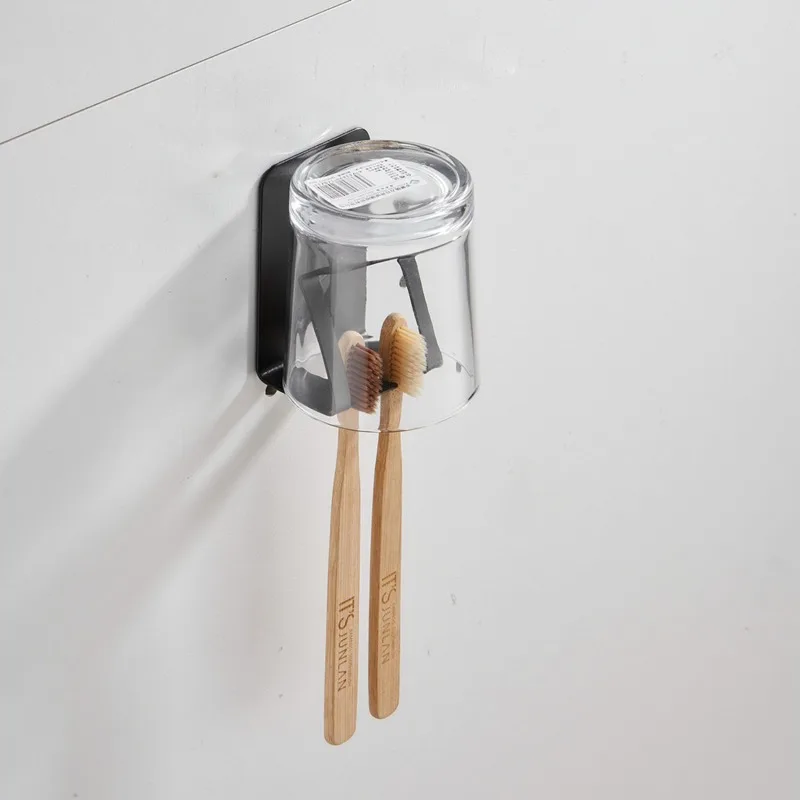 1/2 pc Stainless Steel Toothbrush Holder Wall Mount Toothpaste Storage Rack Bathroom Organizer Accessories Tools