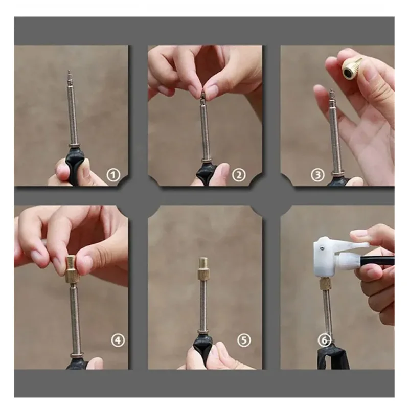 Afbeelding 6: Naar fietsband Franse ventieladapter Fietsaccessoires Ventieladapter Bike Value Converter