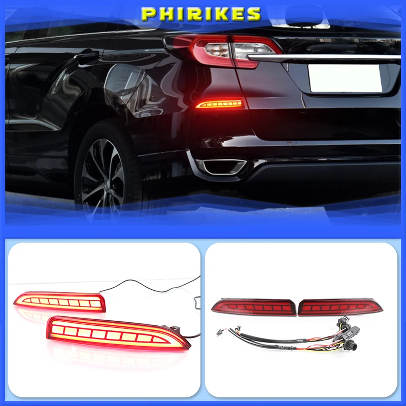 

2PCS LED Reflector For Honda AVANCIER 2017-2020 Rear Bumper Tail Light Driving Lamp Turn Signal Lamp Rear fog lamp