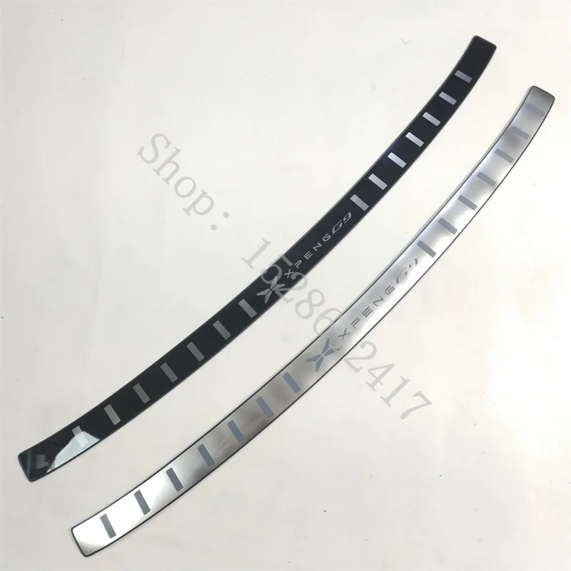For XPENG G9 2022 2023 2024 stainless steel car Rear Door Bumper Protector sill plate/ Trunk Tread Plate Trim Car Accessories