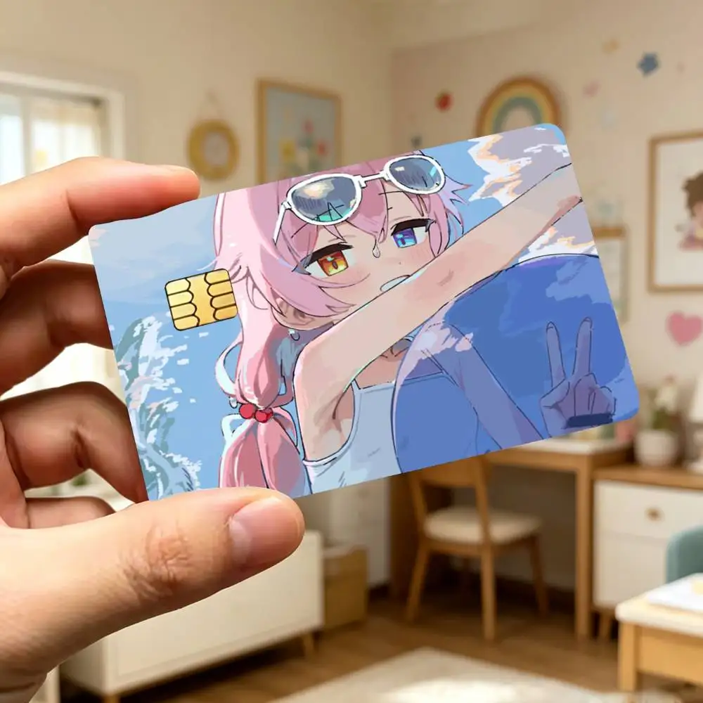 B-Blue H-Hoshino Takanashi A-ArchiveS Stickers Credit Debit Card Film Skin  Credit Card Skin Stickers For Bank Card Bus Metro