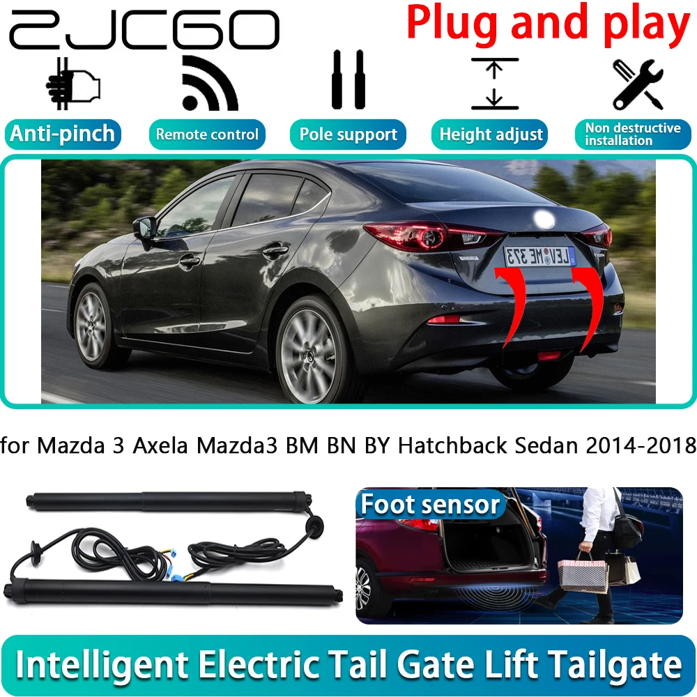 

for Mazda 3 Axela Mazda3 BM BN BY Hatchback Sedan 2014-2018 Electric Powered Tailgate Power Liftgate Automatic Tailgate System