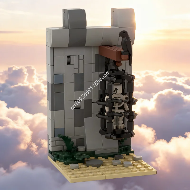 

219 шт. MOC Castle The Gibbet Модель Строительные блоки Архитектурные игрушки DIY Творческая идея Образование Рождественские подарки Кирпич Дети